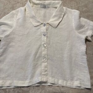 Cut Loose Linen Blouse size L